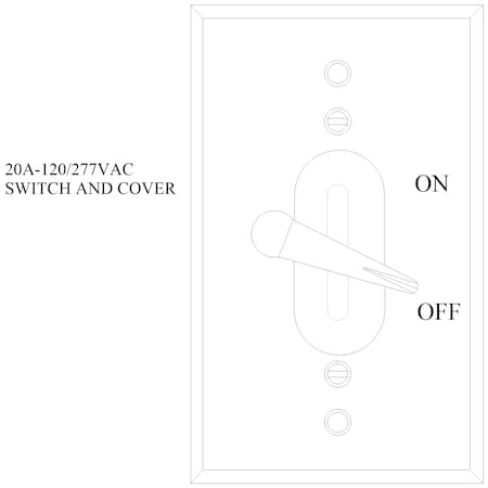 Mulberry Box Cover, Switch Box Type, 1 Gang, Aluminum, Toggle Switch Cover Type 30482